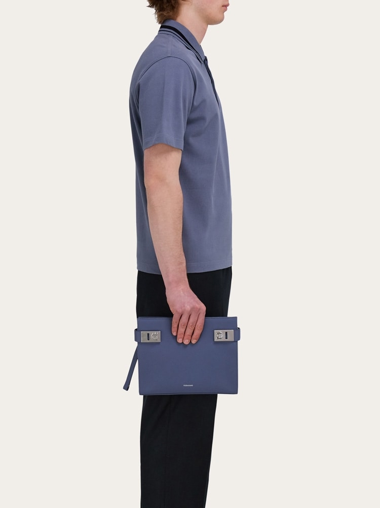 Pouch with Gancini buckles Gallery image 2