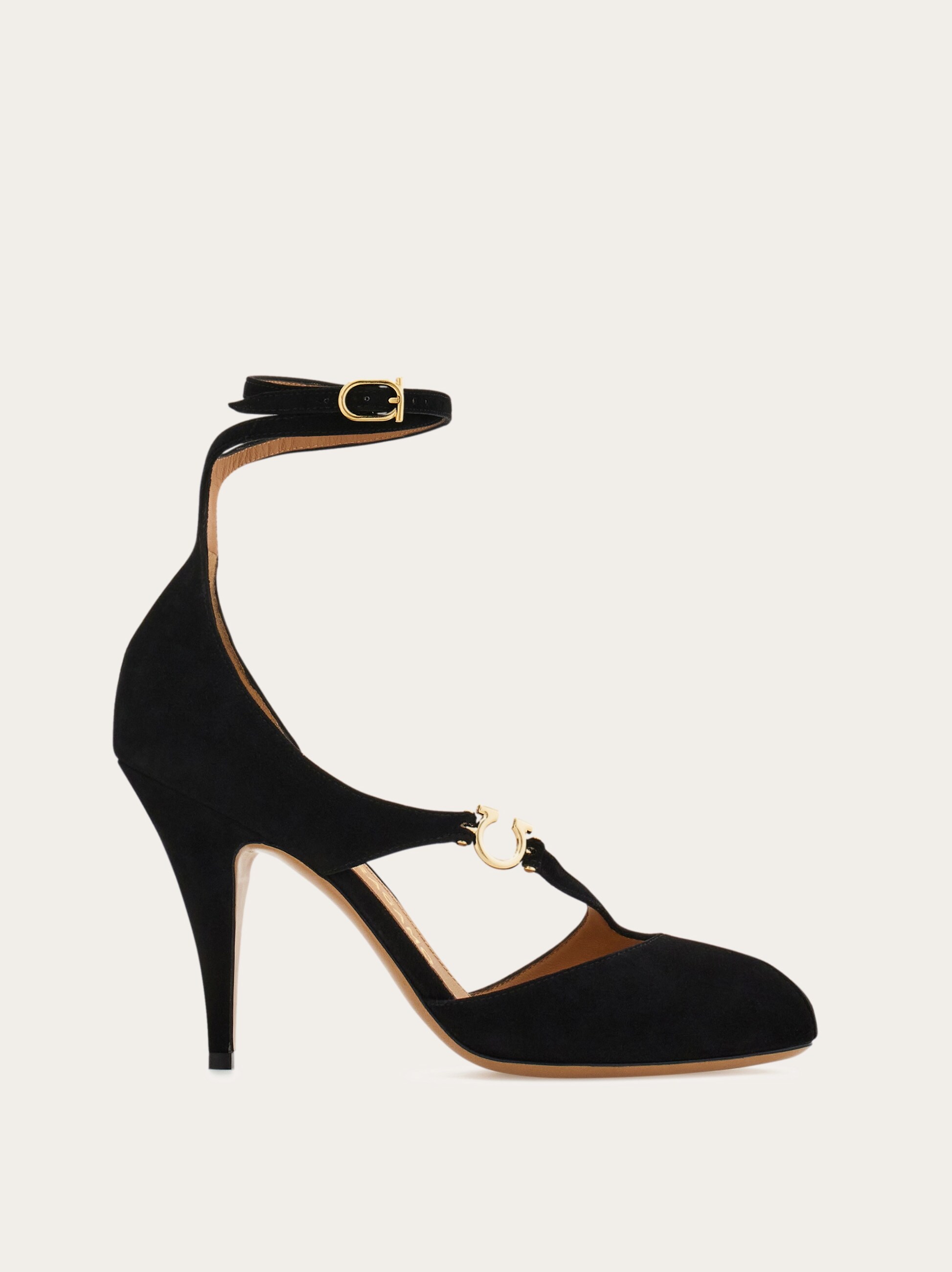 右ヒールスレあり Ferragamo ハイヒール Peep-toe pump with Gancini detail - Women | Ferragamo