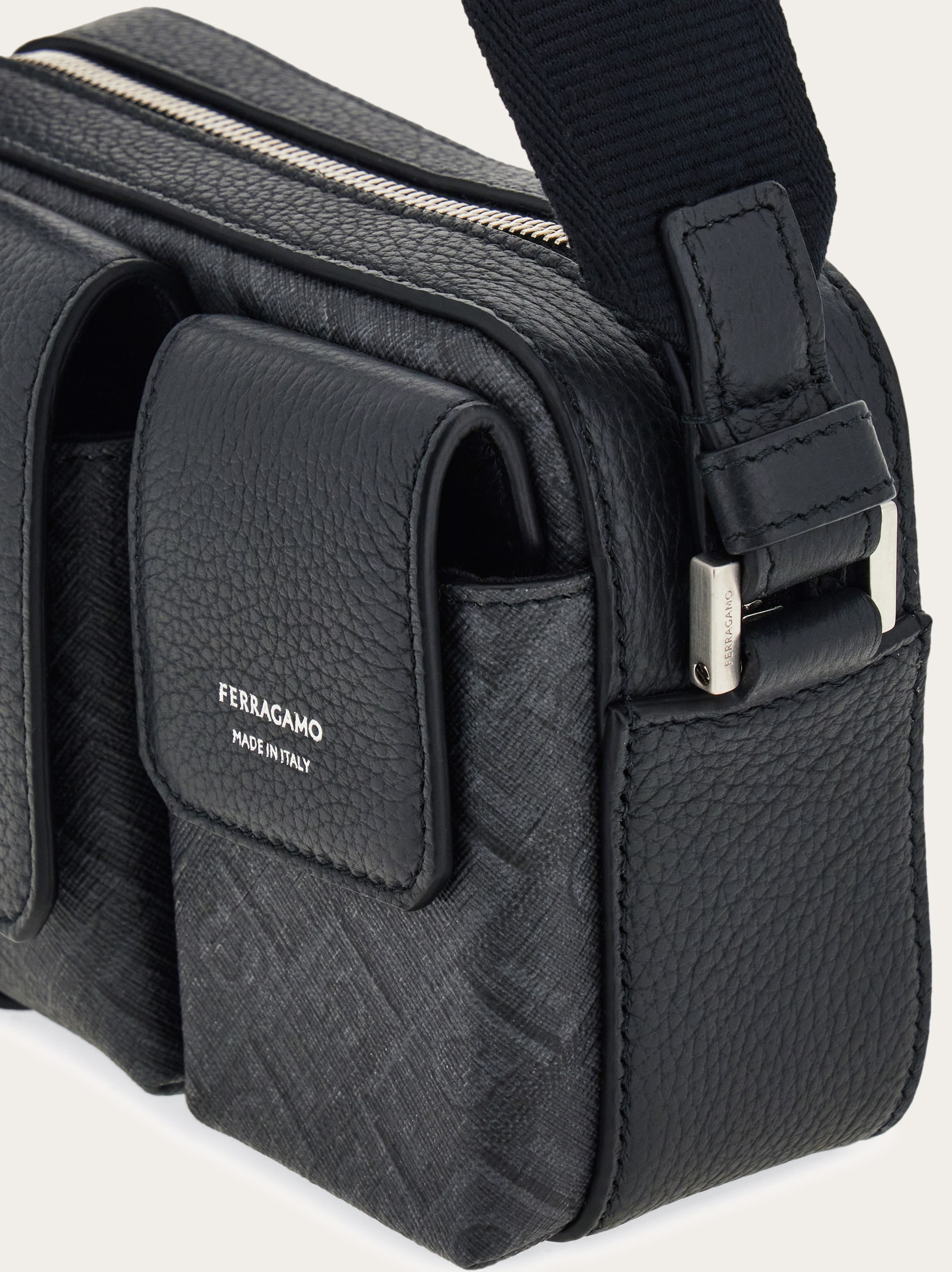 Ferragamo Monogram utility crossbody bag - Men | Ferragamo