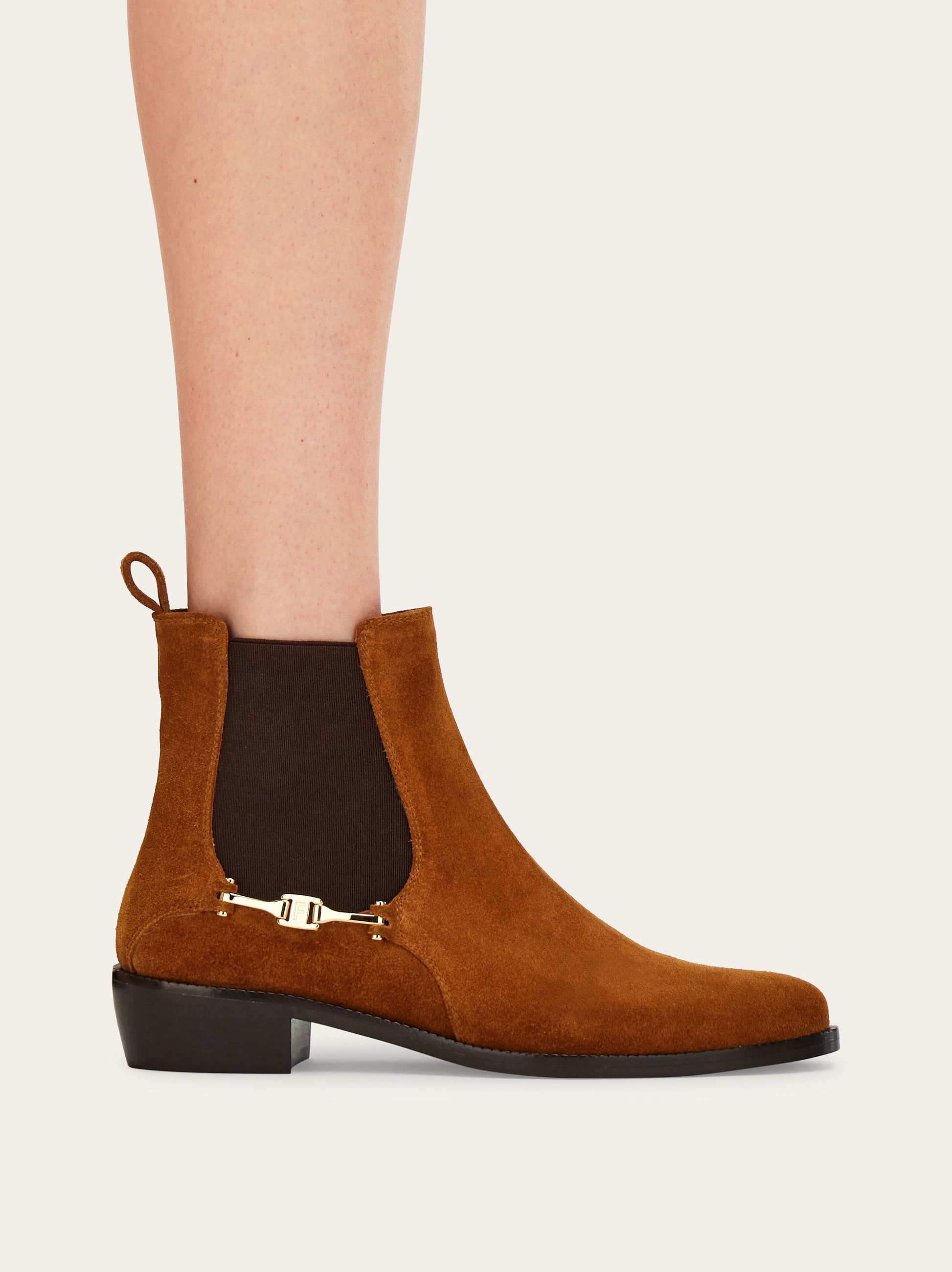 F buckle Chelsea boot - Women | Ferragamo F buckle Chelsea boot - Women | Ferragamo