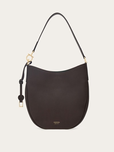 ゆるやかな曲線美◎【FERRAGAMO】モノグラムホーボーバッグ*品格 ゆるやかな曲線美◎【FERRAGAMO】モノグラムホーボーバッグ*品格