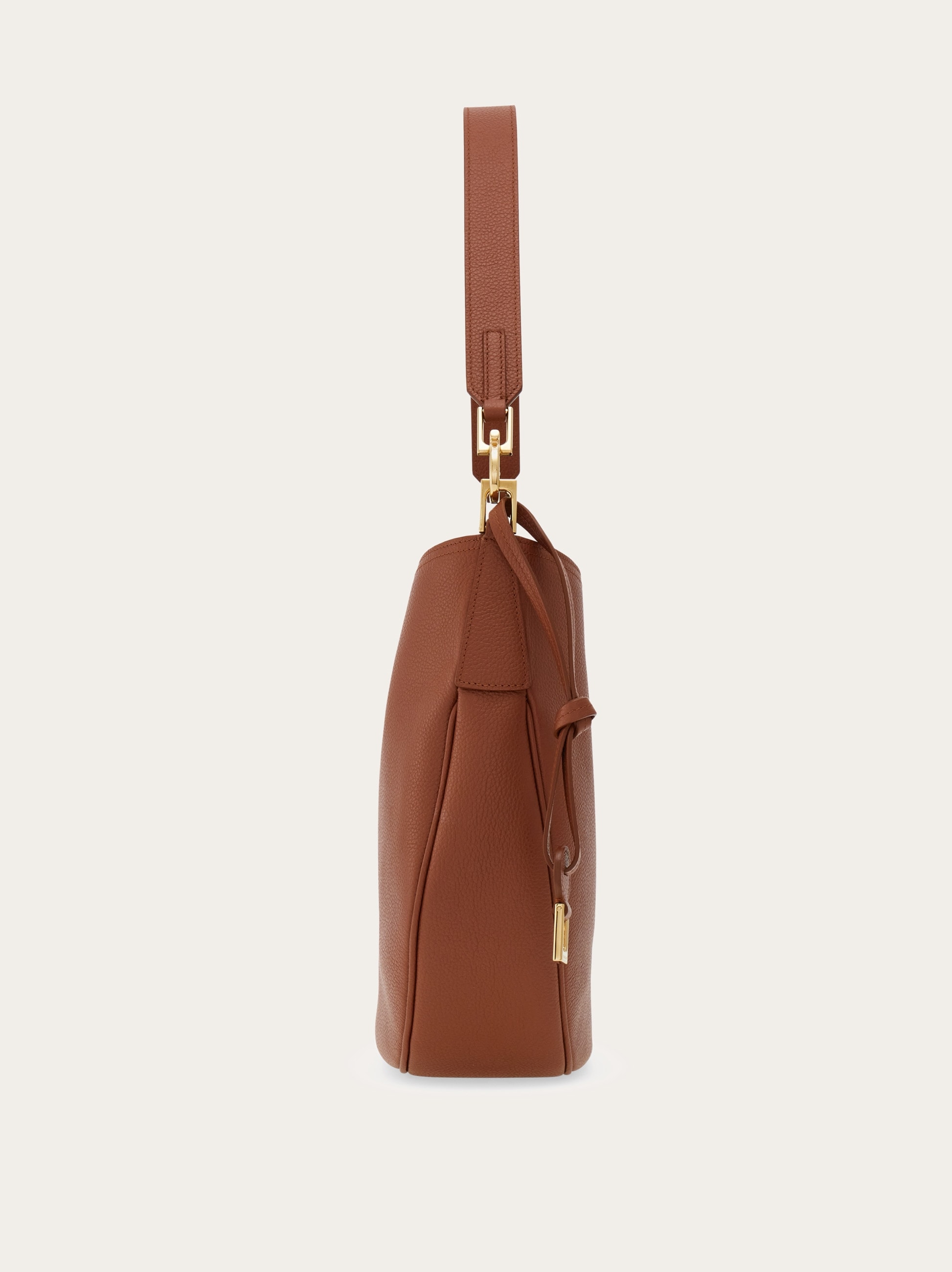 【大人気】FERRAGAMO North-South ホーボー バッグ ブラウン Hobo bag (M) - Women | Ferragamo