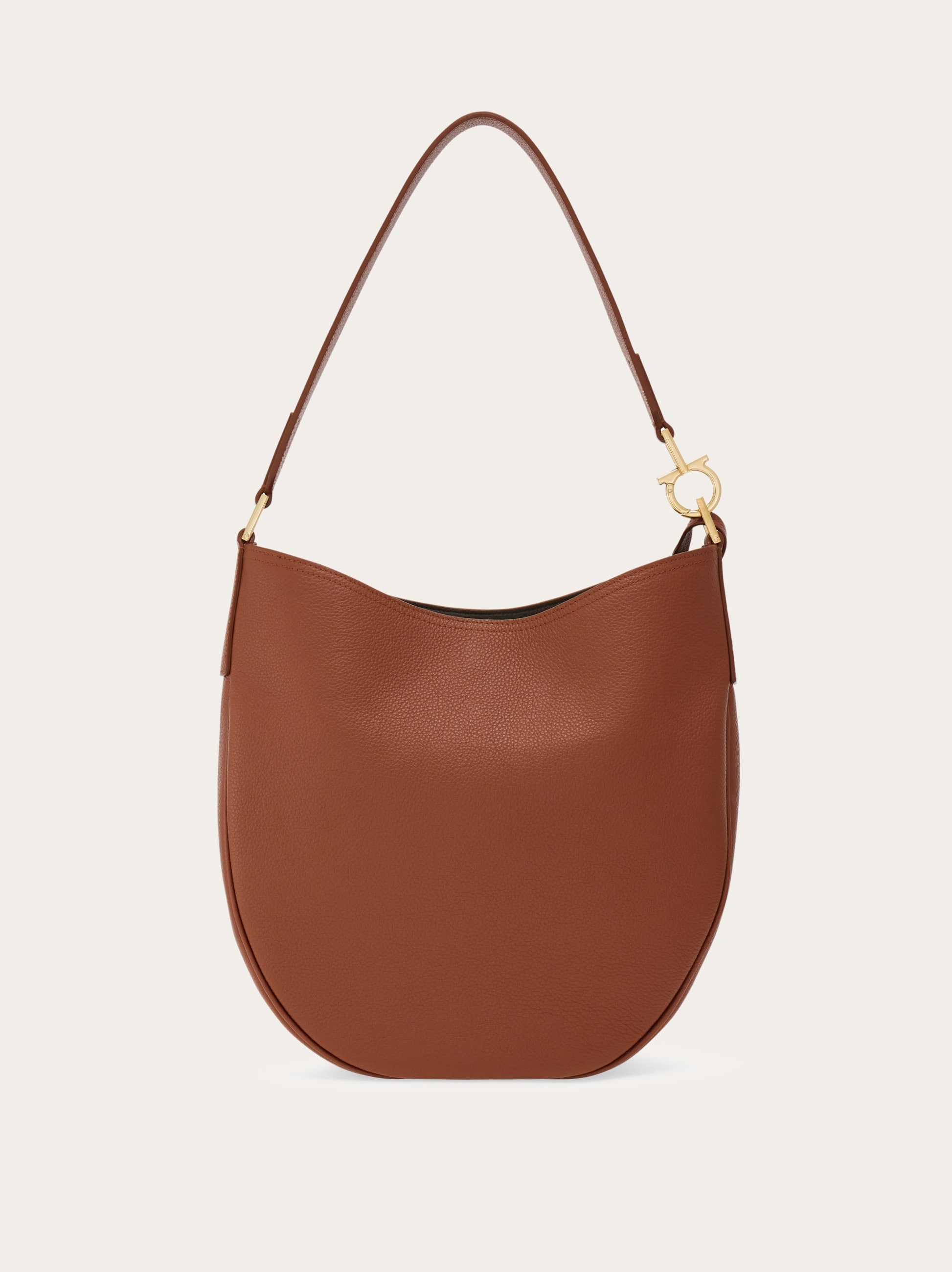 【大人気】FERRAGAMO North-South ホーボー バッグ ブラウン Hobo bag (M) - Women | Ferragamo
