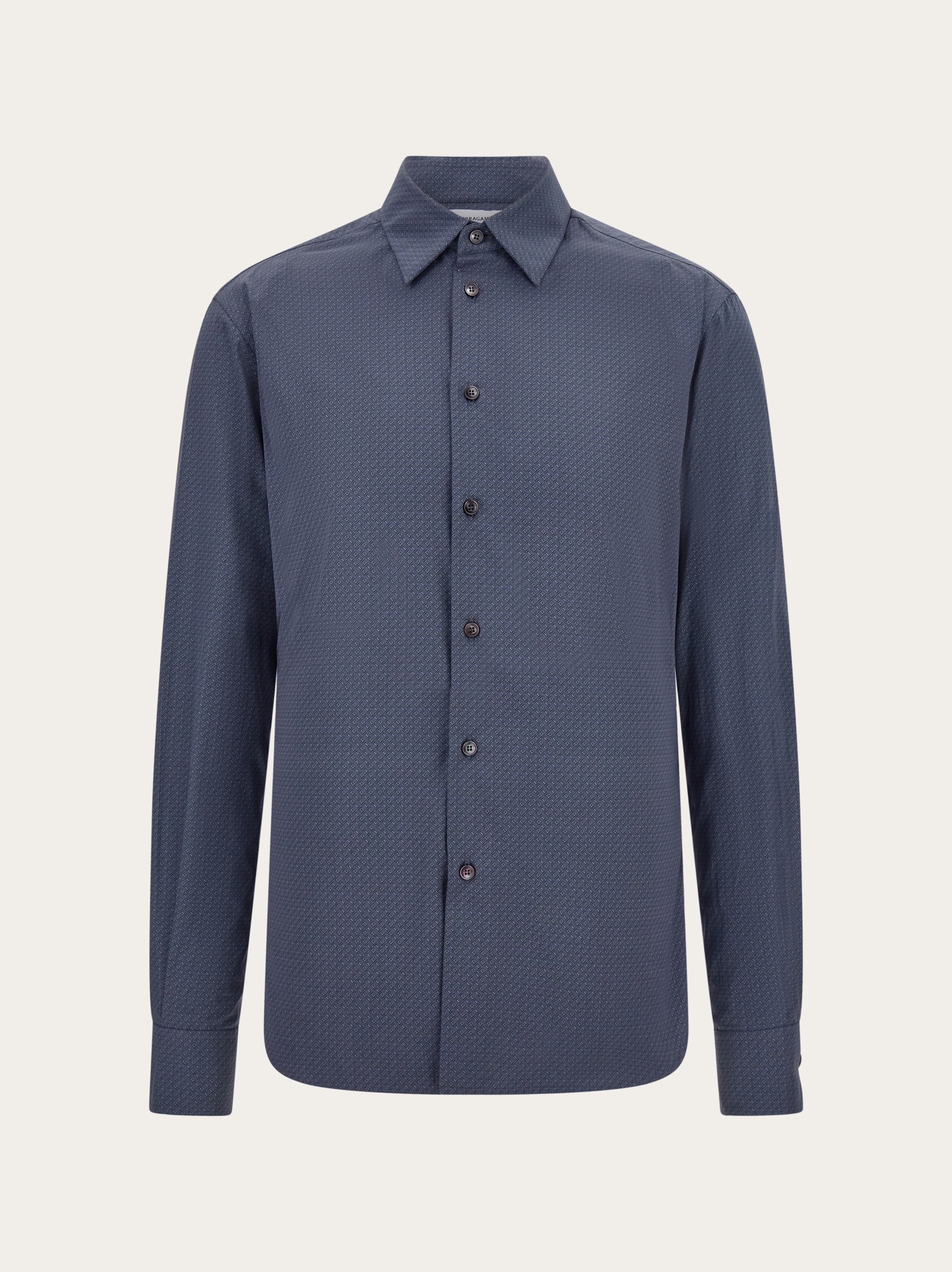 Micro-patterned shirt - Men | Ferragamo