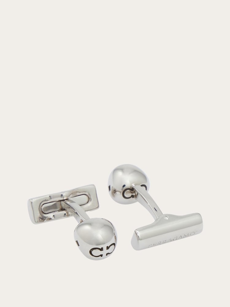 Gancini ball cufflinks Gallery image 2