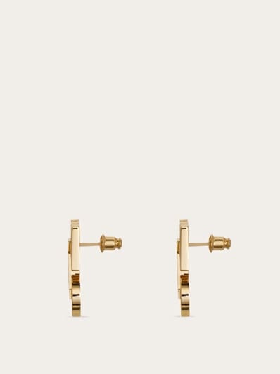 Four Gancini clip on earrings - Women | Ferragamo