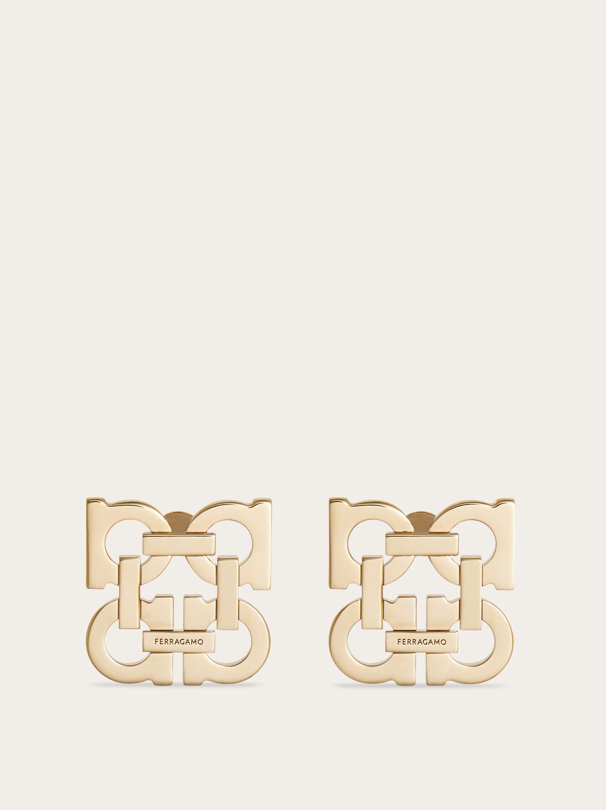 送料関税込【FERRAGAMO】FOUR GANCINI CLIP ON EARRINGS Four Gancini clip on earrings - Women | Ferragamo