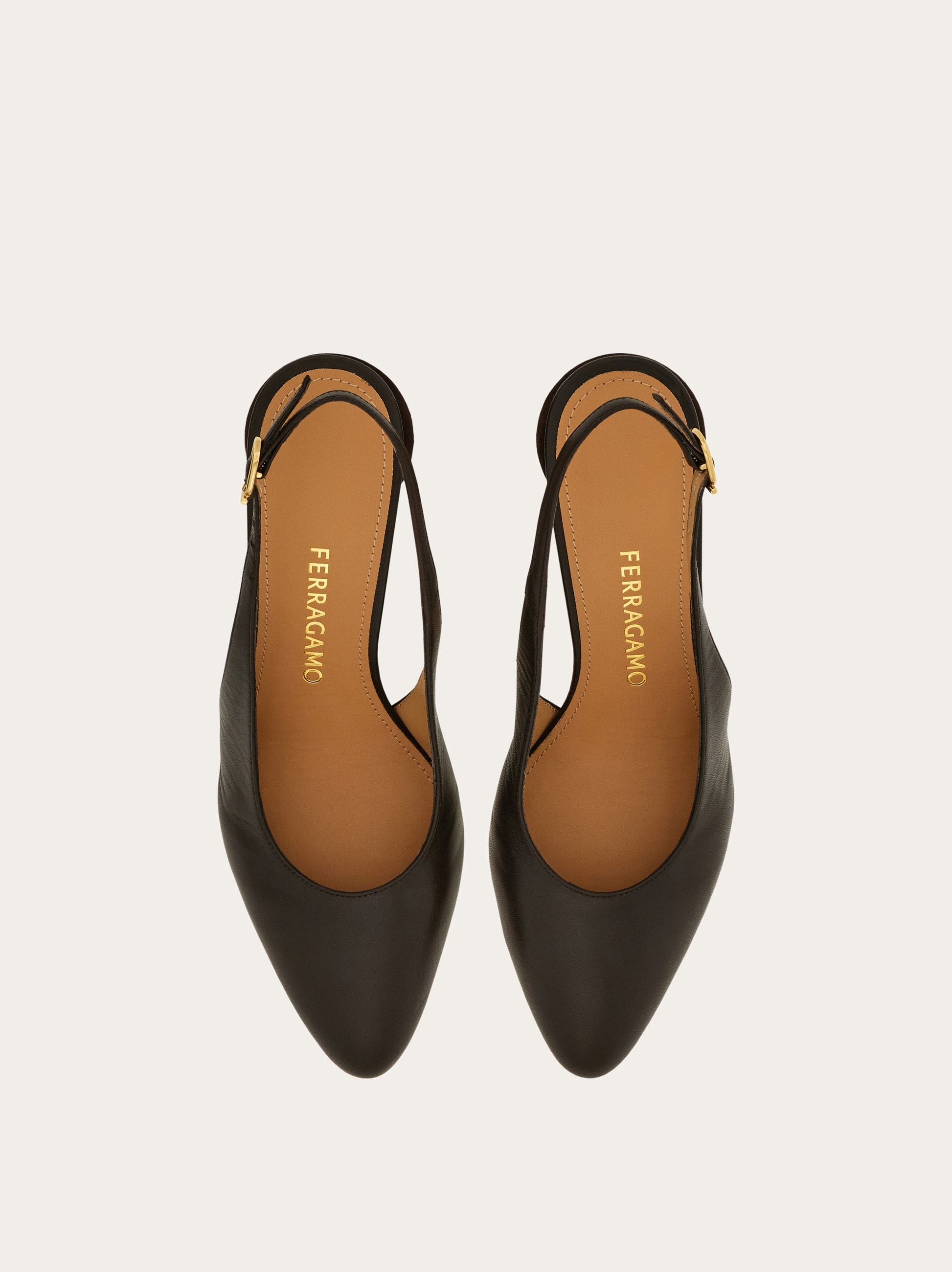 FERRAGAMO ブラック スリングバックヒール Spherical heel slingback pump - Women | Ferragamo