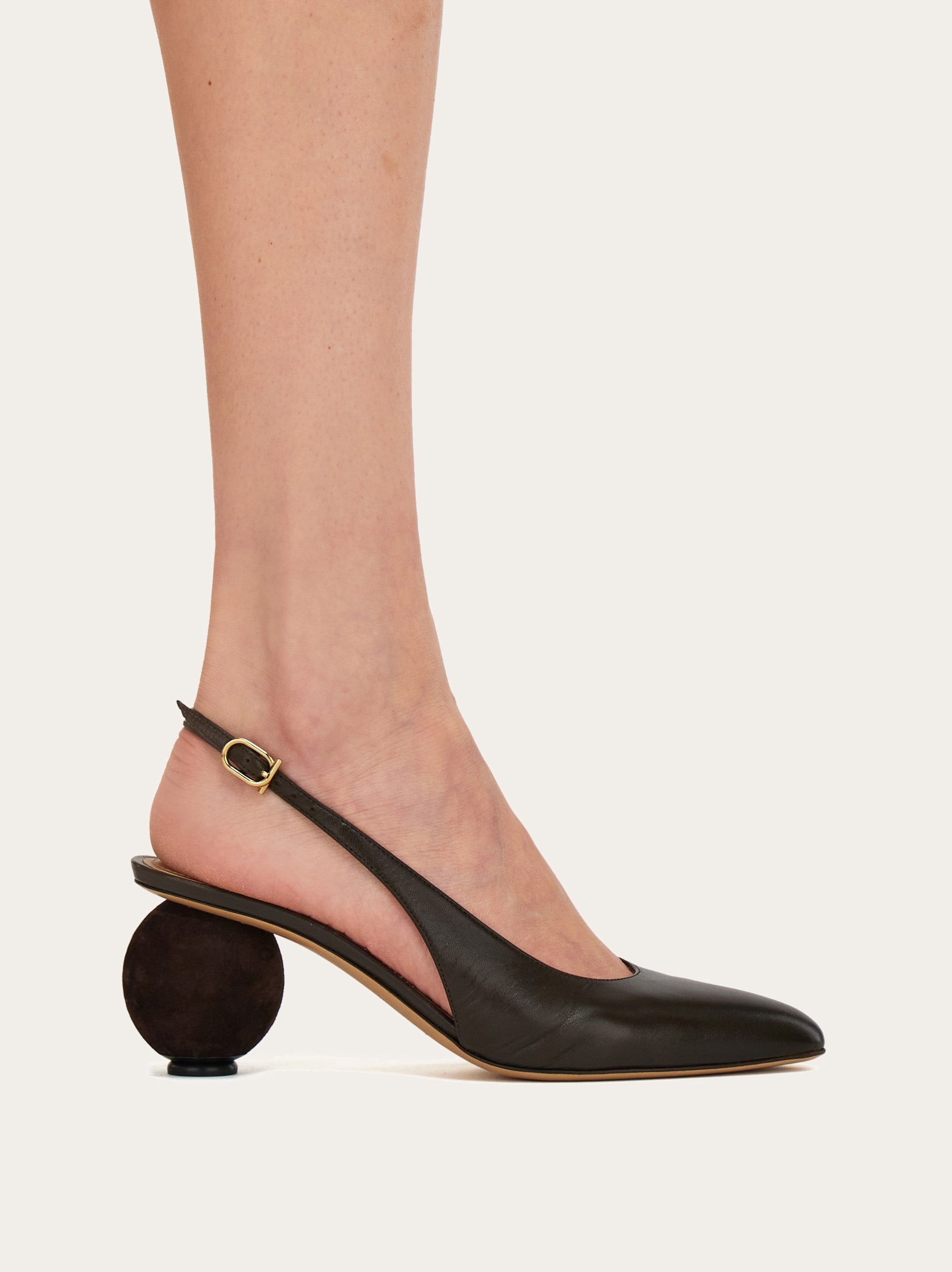 Spherical heel slingback pump - Women | Ferragamo Spherical heel slingback pump - Women | Ferragamo