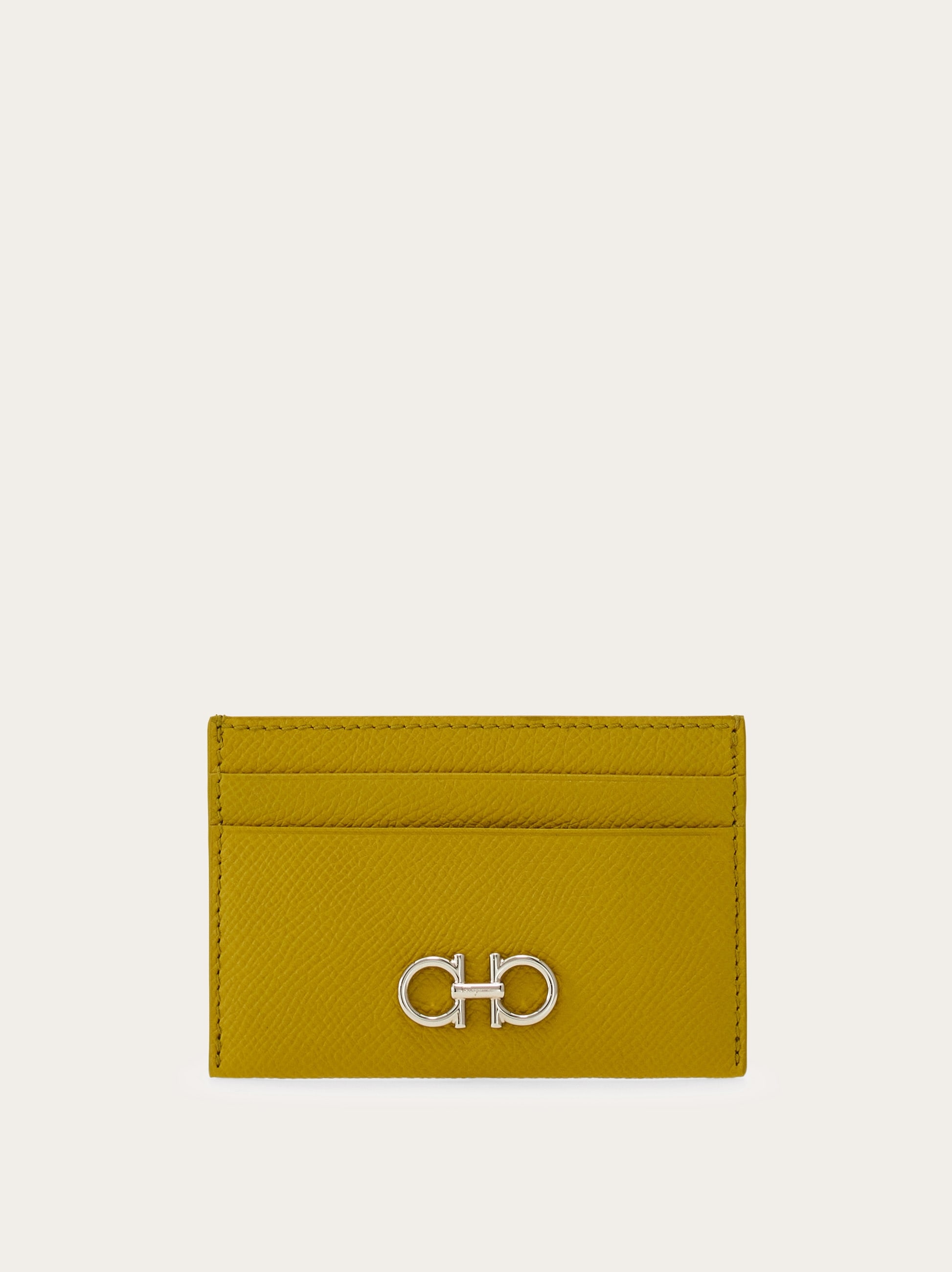 【FERRAGAMO】Gancini Credit Zipper Card Holder/全国送料無料 Gancini credit card holder - Men | Ferragamo