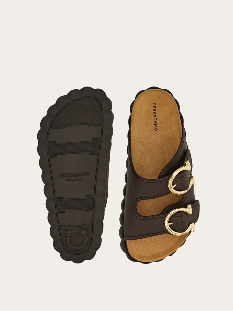 極美品 Salvatore Ferragamo ガンチーニリボン ヒールサンダル 極美品