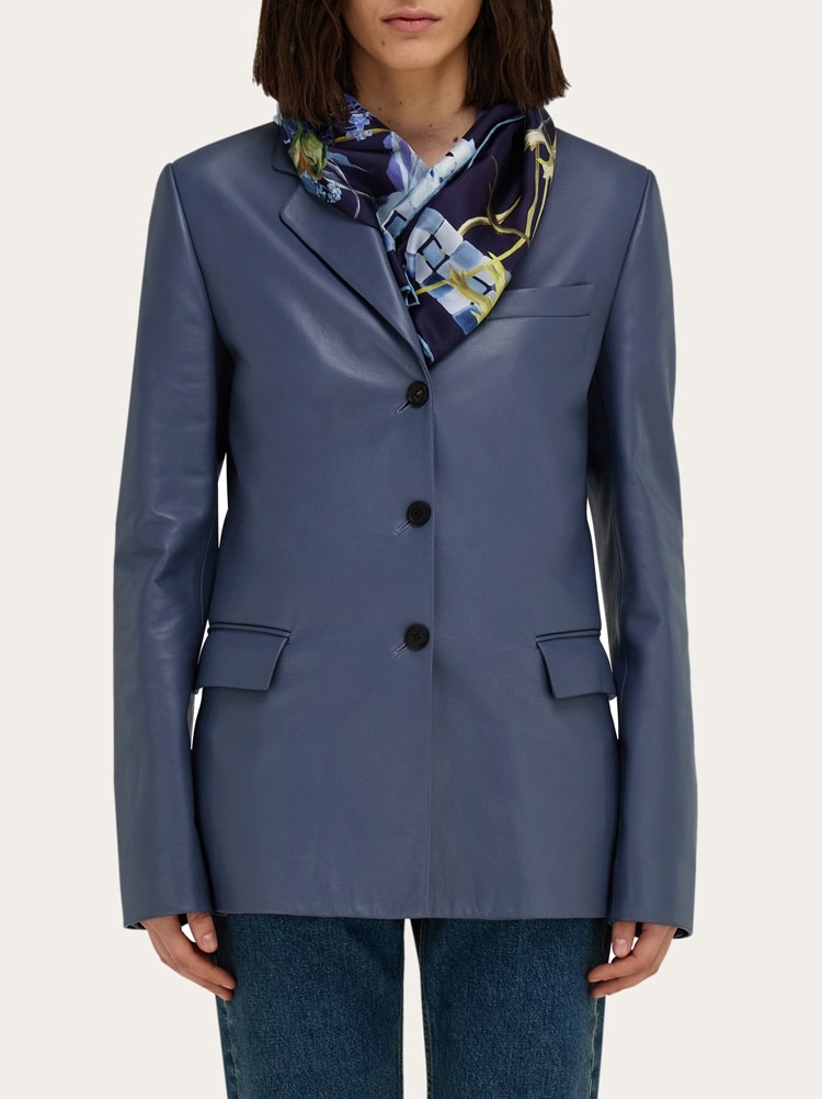 Flowers print silk scarf Gallery image 3