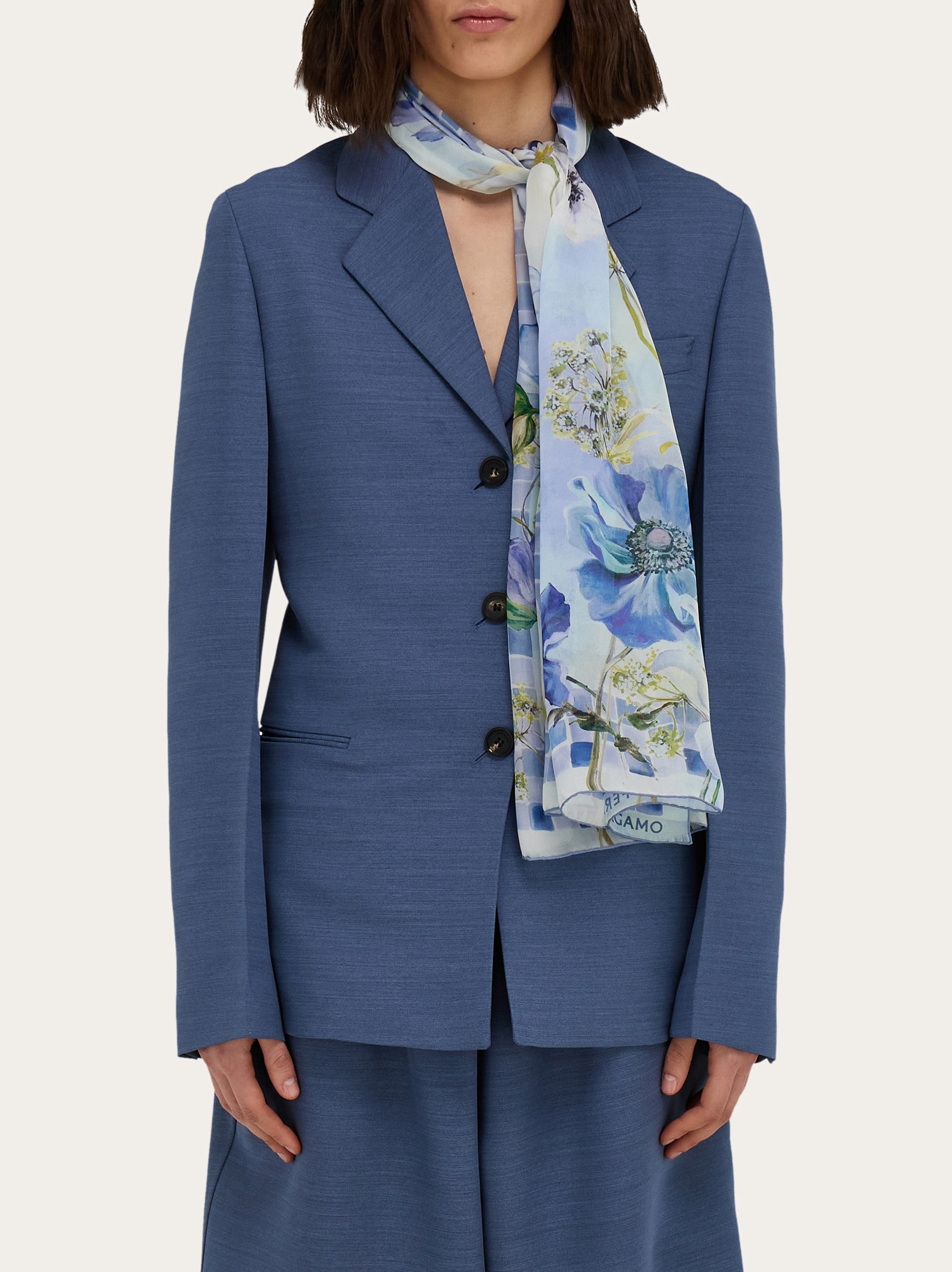 スカーフ A FERRETTI Woman Scarf Blue 33011614 0510 Alberta Ferretti Scarves and mufflers for Women | Online