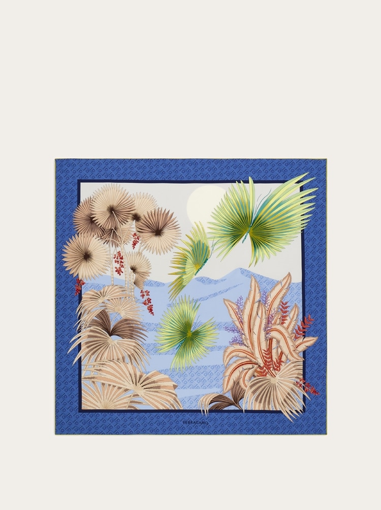 Dure print silk scarf Gallery image 1