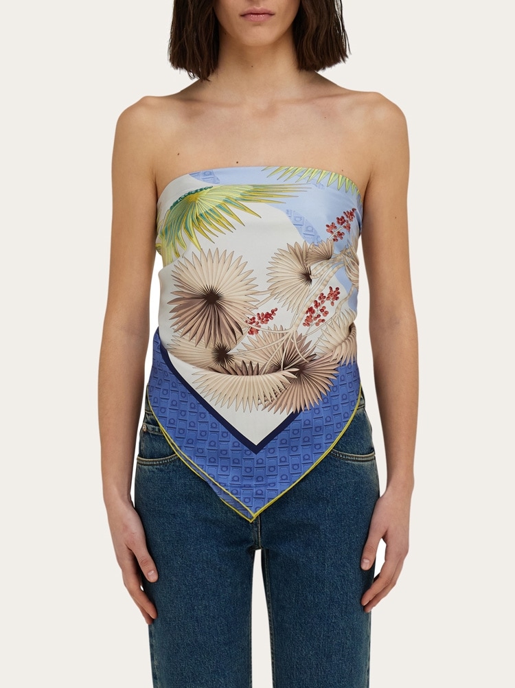 Dure print silk scarf Gallery image 3