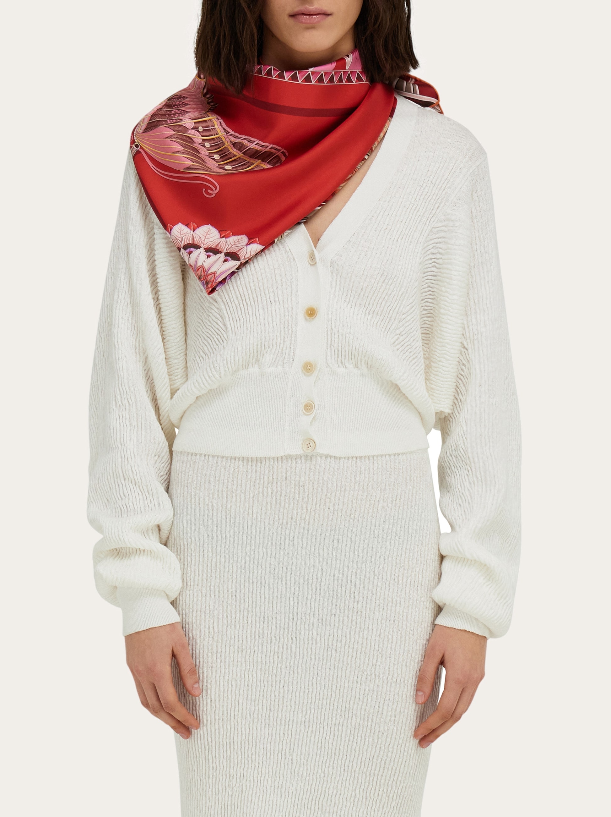 Giada print silk scarf - Women | Ferragamo