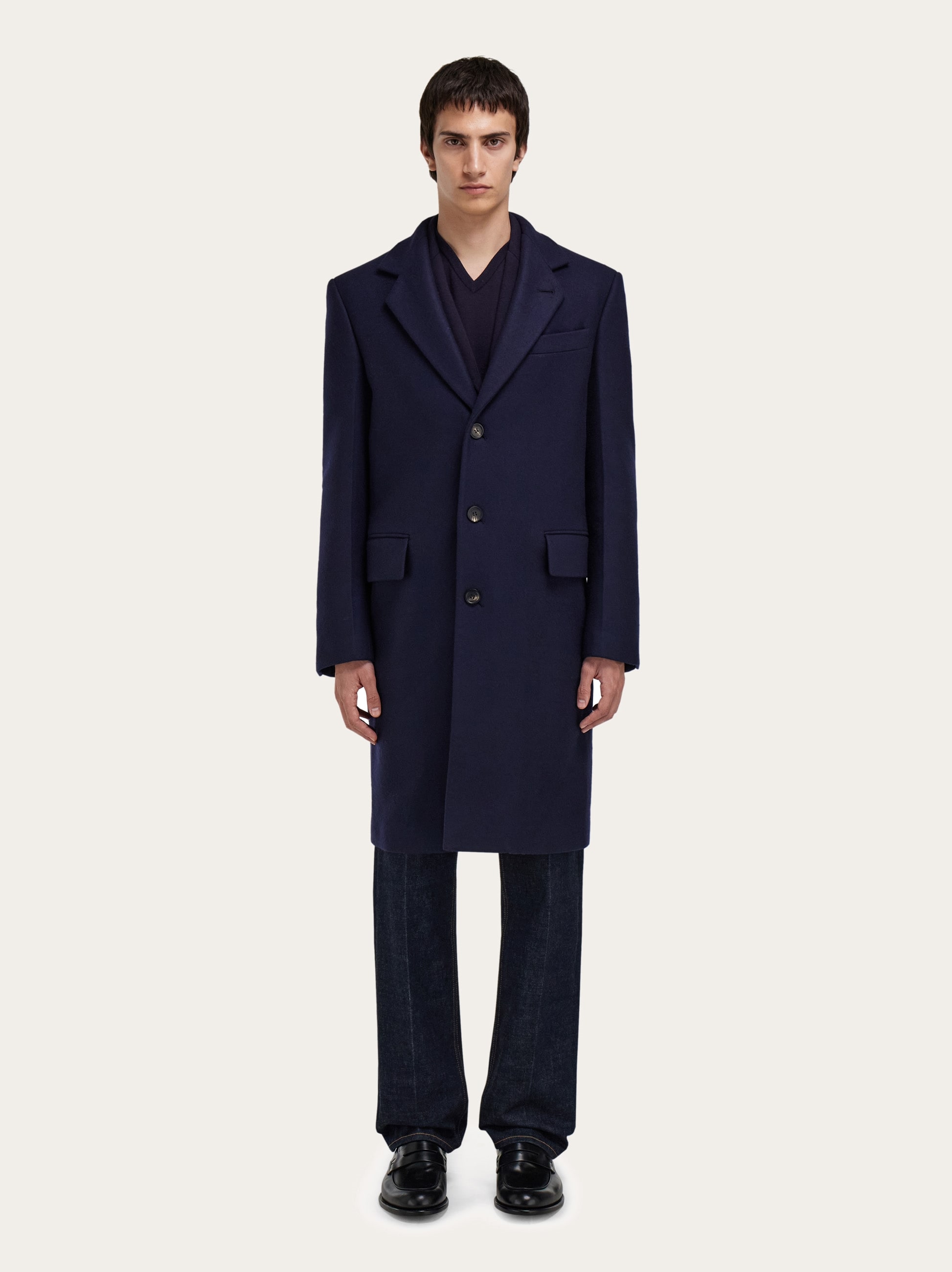Single breasted coat - Men | Ferragamo