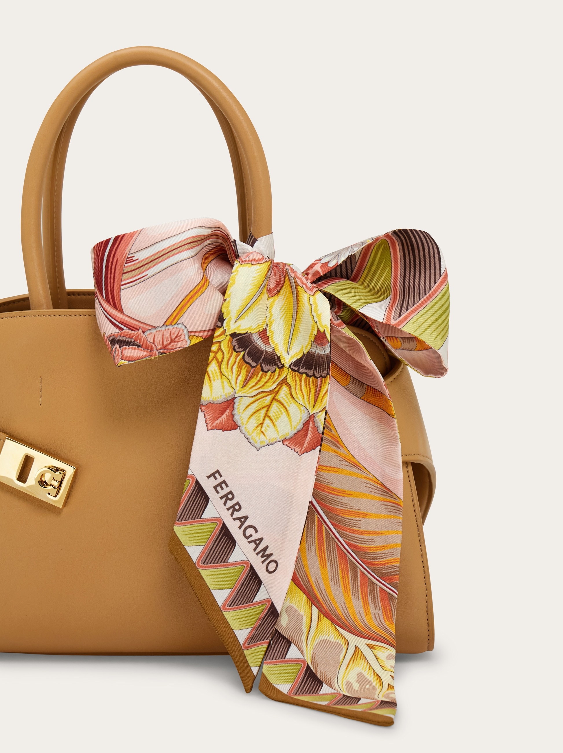 Giada print silk mini bandeau - Women | Ferragamo
