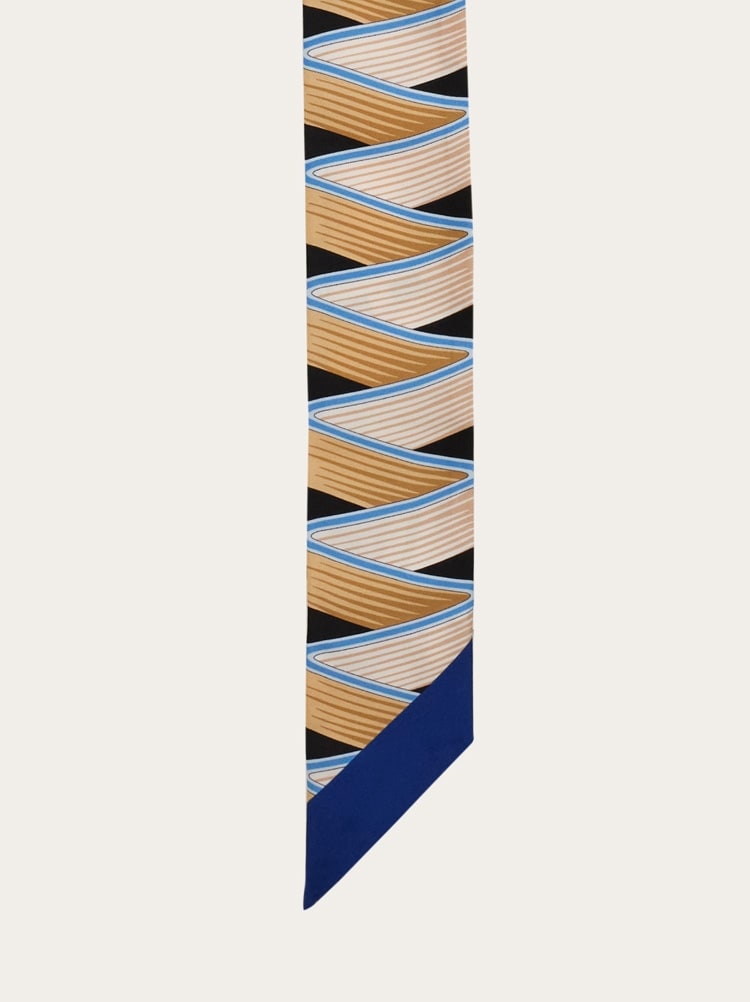 지아다 프린트 실크 방도 Gallery image 4