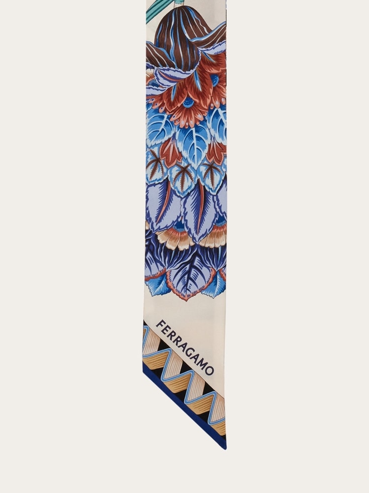 지아다 프린트 실크 방도 Gallery image 5