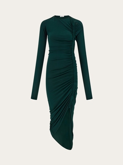 ワンピース FERRAGAMO Woman Dress Green 13E761 773055 005 27086849_57047464_1000.jpg