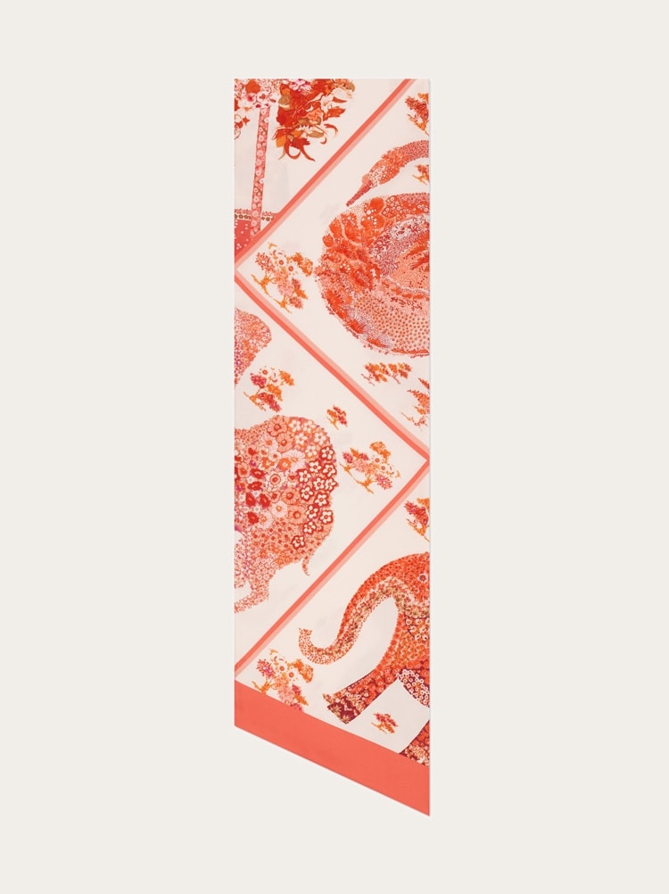 Patchwork print silk bandeau Gallery image 4