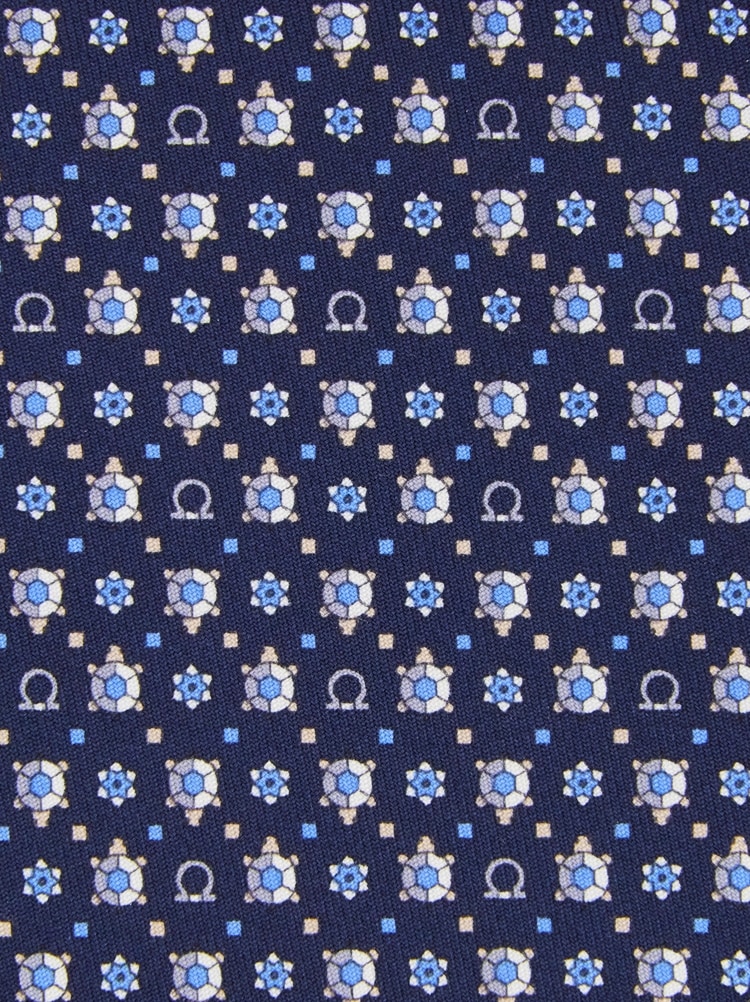 Turtle print silk tie Gallery image 2