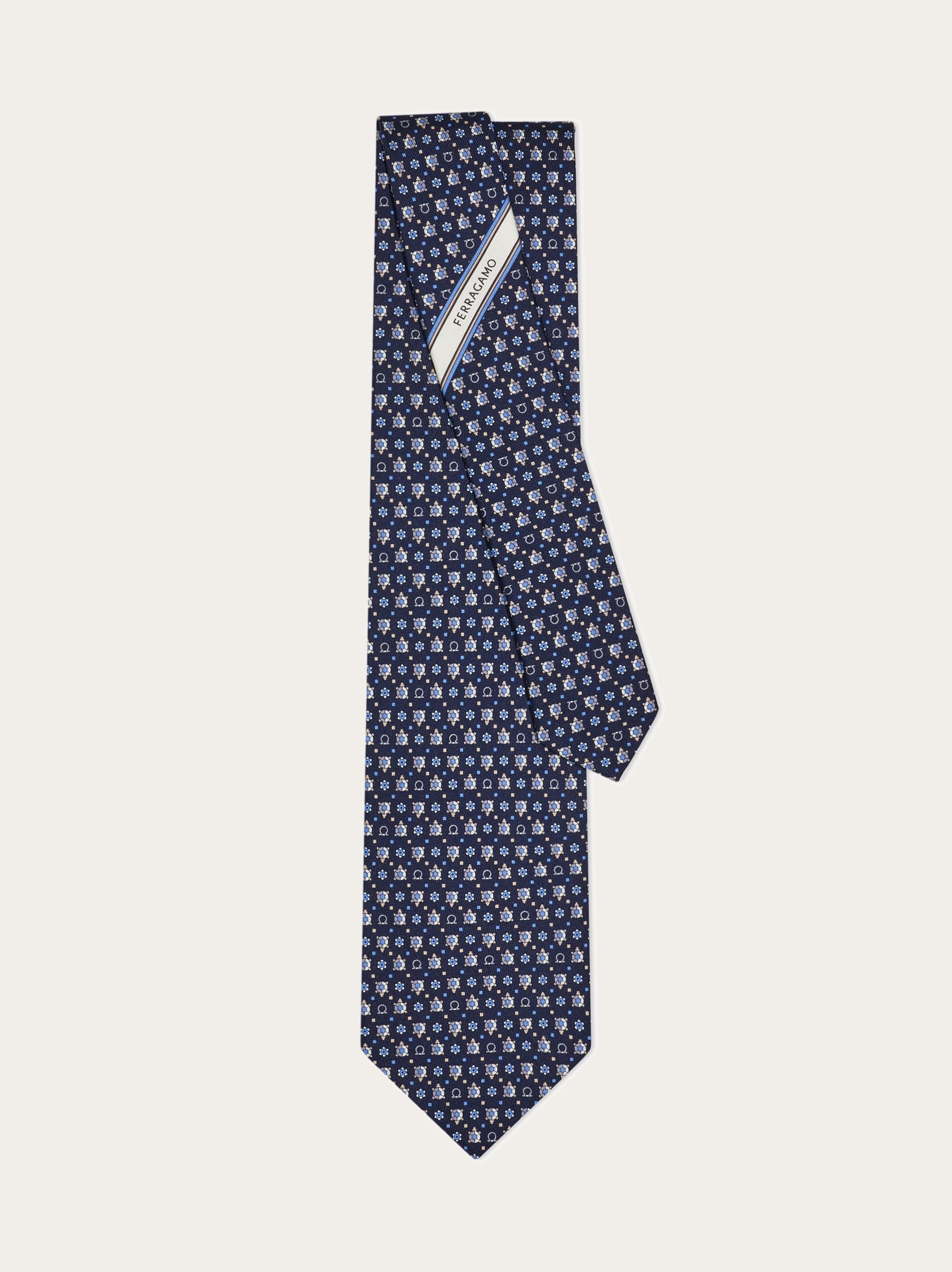 シルクプリントネクタイ - メンズ | Ferragamo