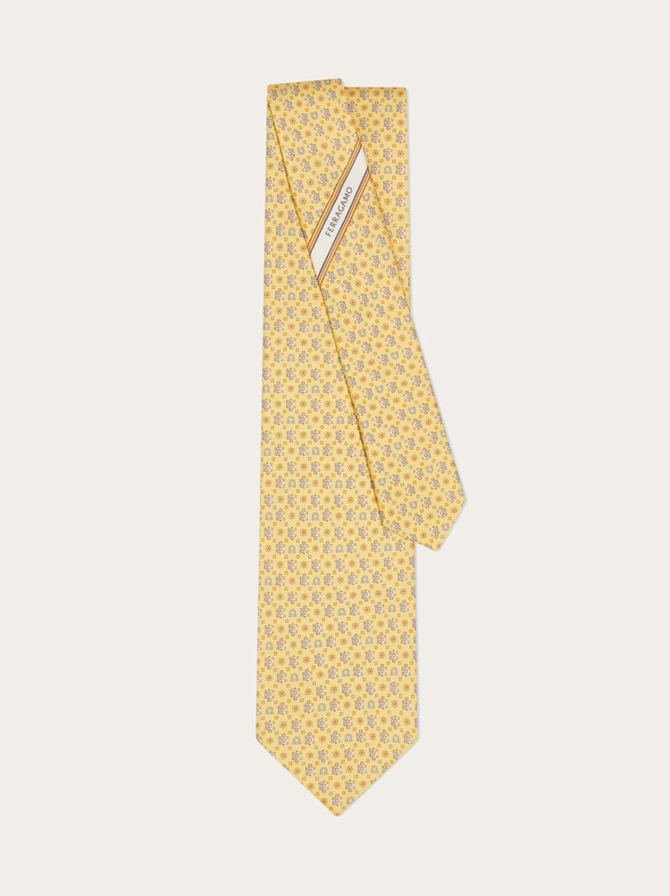 Turtle print silk tie Gallery image 3