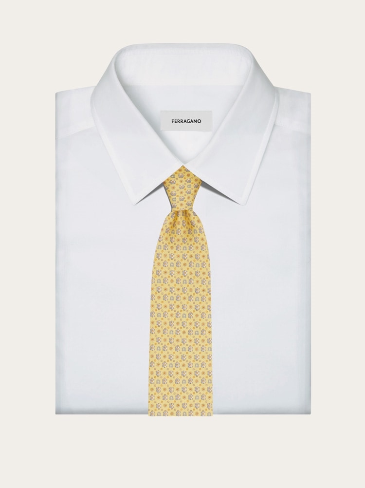 Turtle print silk tie Gallery image 4