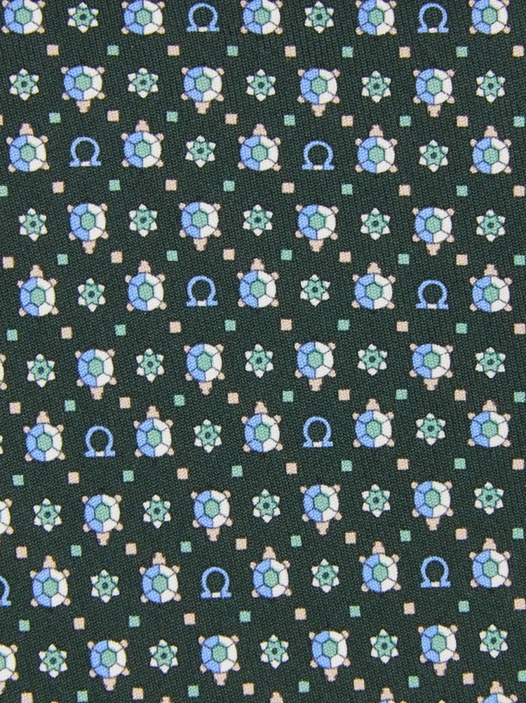 Corbata de seda estampado tortuga Gallery image 2