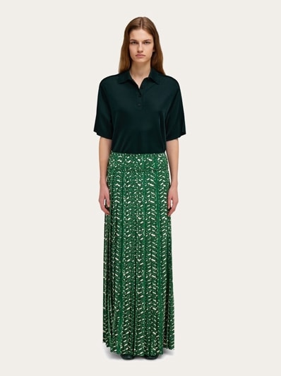【FERRAGAMO】ロングシルクスカート（関税込み） シルク スカート - ウィメンズ | Ferragamo
