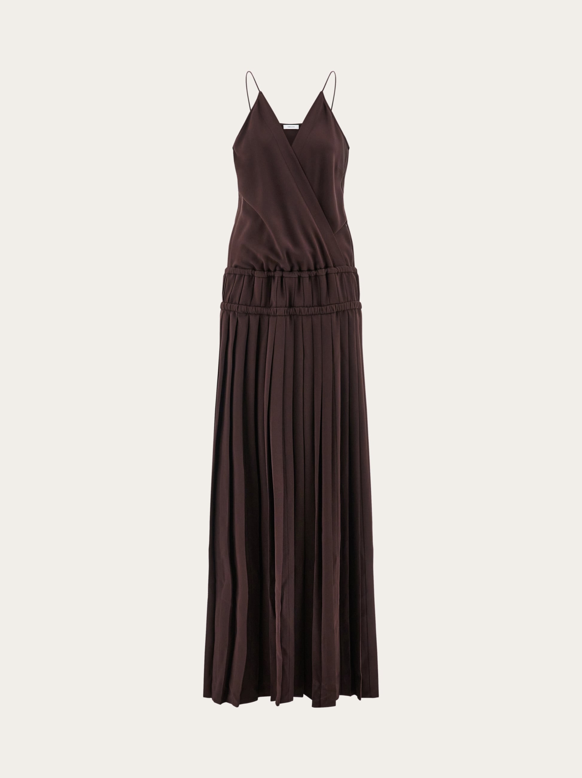 Salvatore Ferragamo ロングドレス Long dress with pleated skirt - Women | Ferragamo