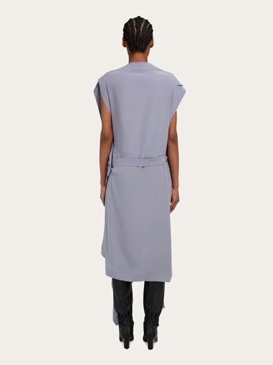 白と緑のシルクプリーツサルヴァトーレフェラガモドレス 白と緑のシルクプリーツサルヴァトーレフェラガモドレス