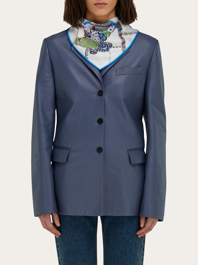 패치워크 프린트 실크 반다나 Gallery image 3