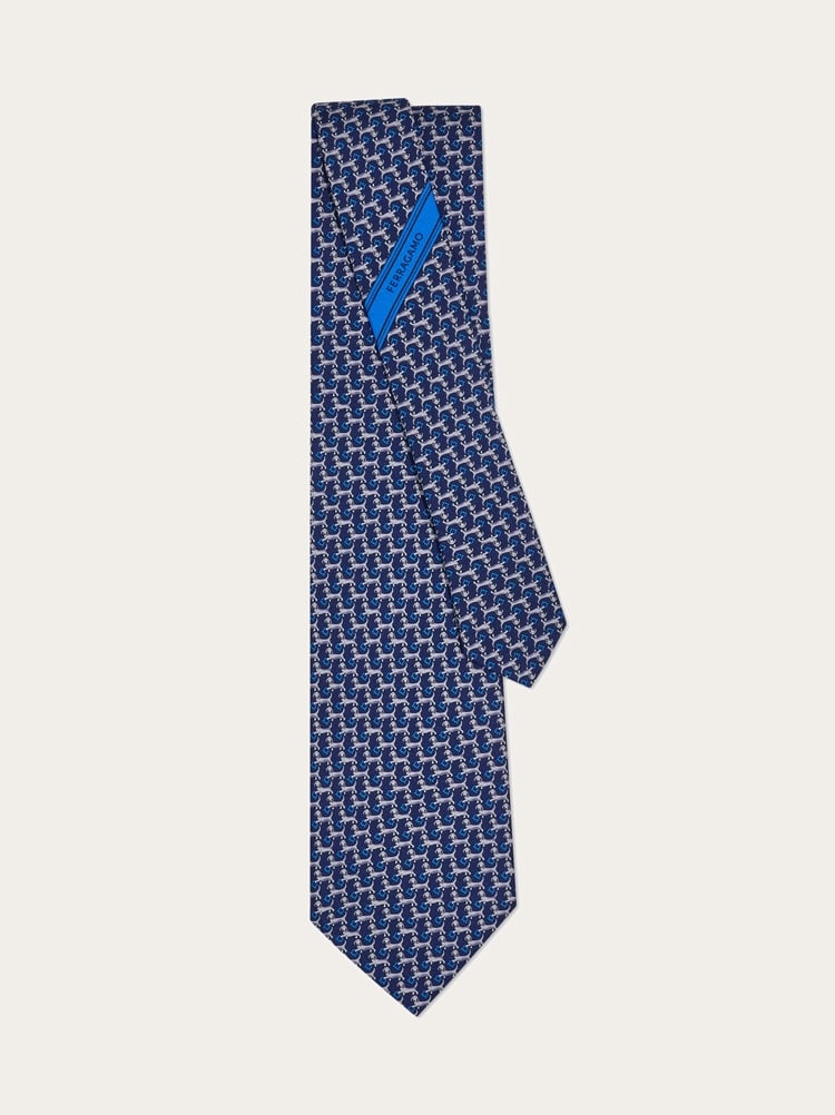 Corbata de seda estampado teckel Gallery image 3