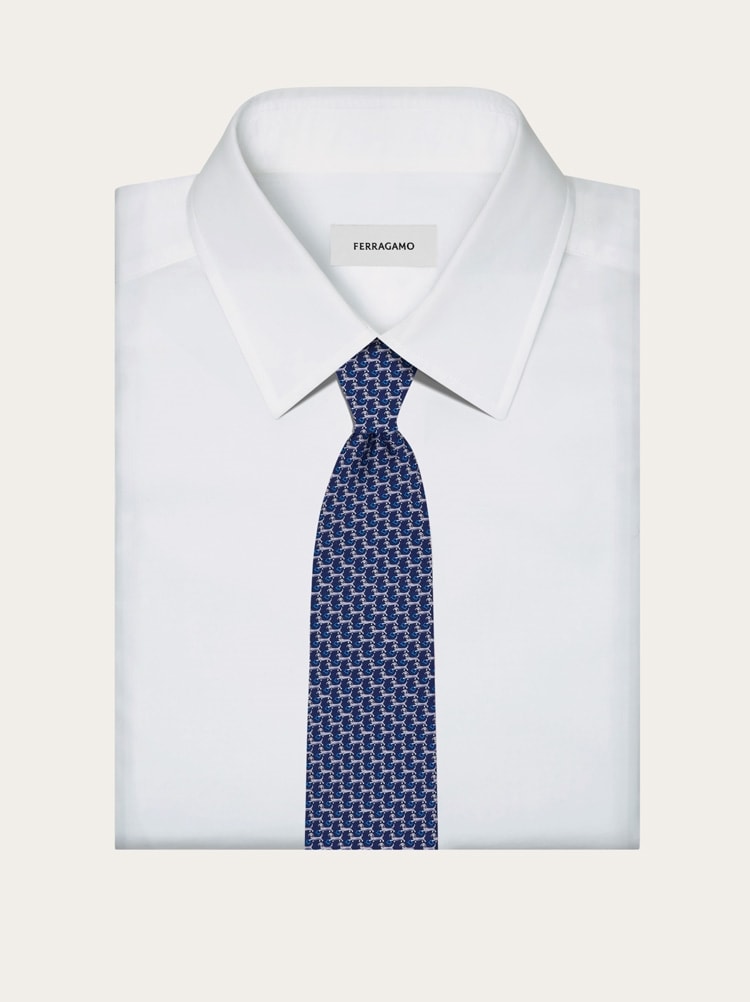 Corbata de seda estampado teckel Gallery image 4