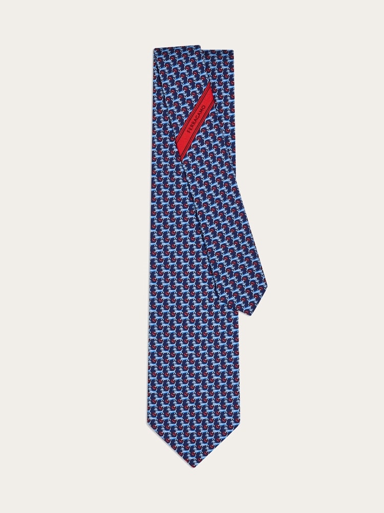 Corbata de seda estampado teckel Gallery image 3