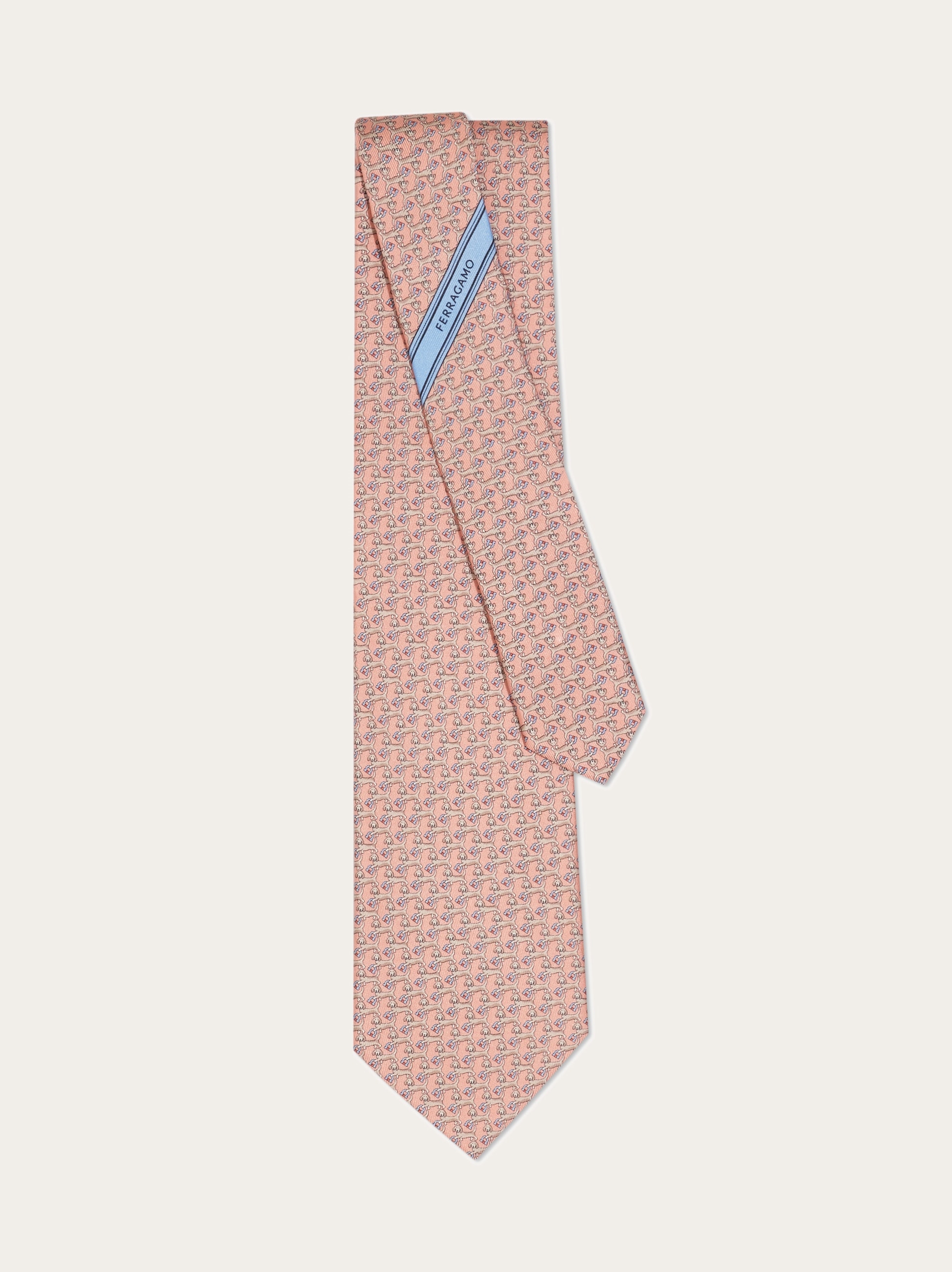 Dachshund print silk tie - Men | Ferragamo