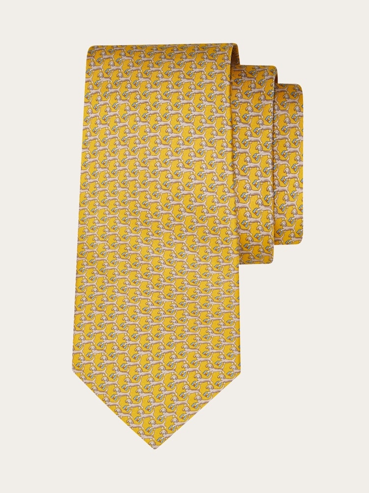Corbata de seda estampado teckel Gallery image 1