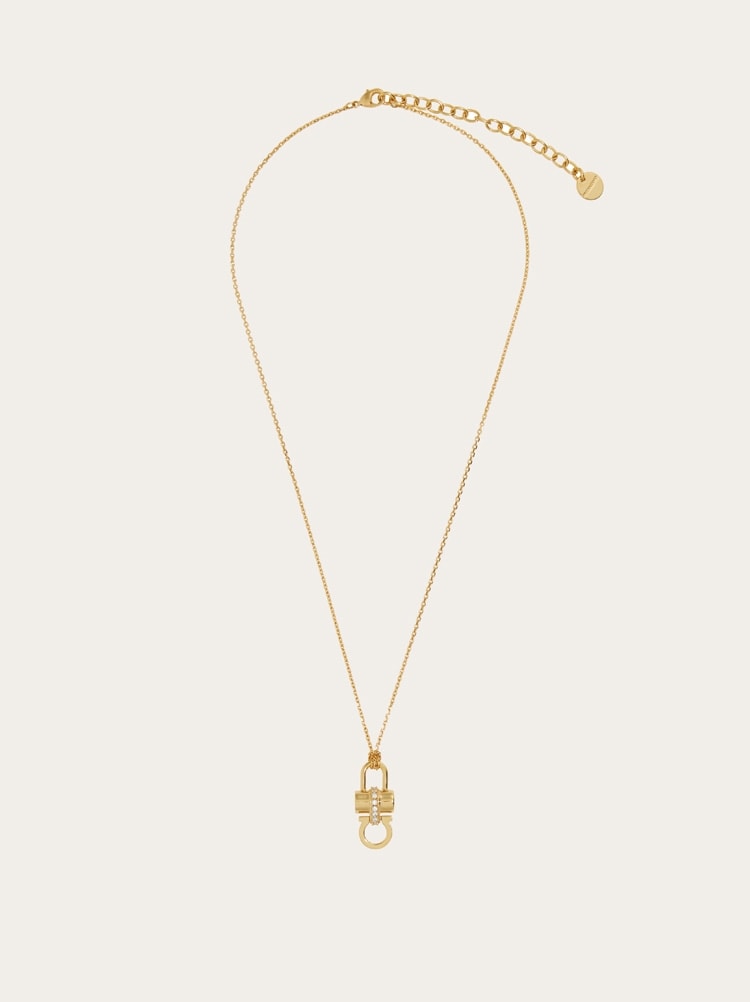 Padlock pendant necklace Gallery image 1