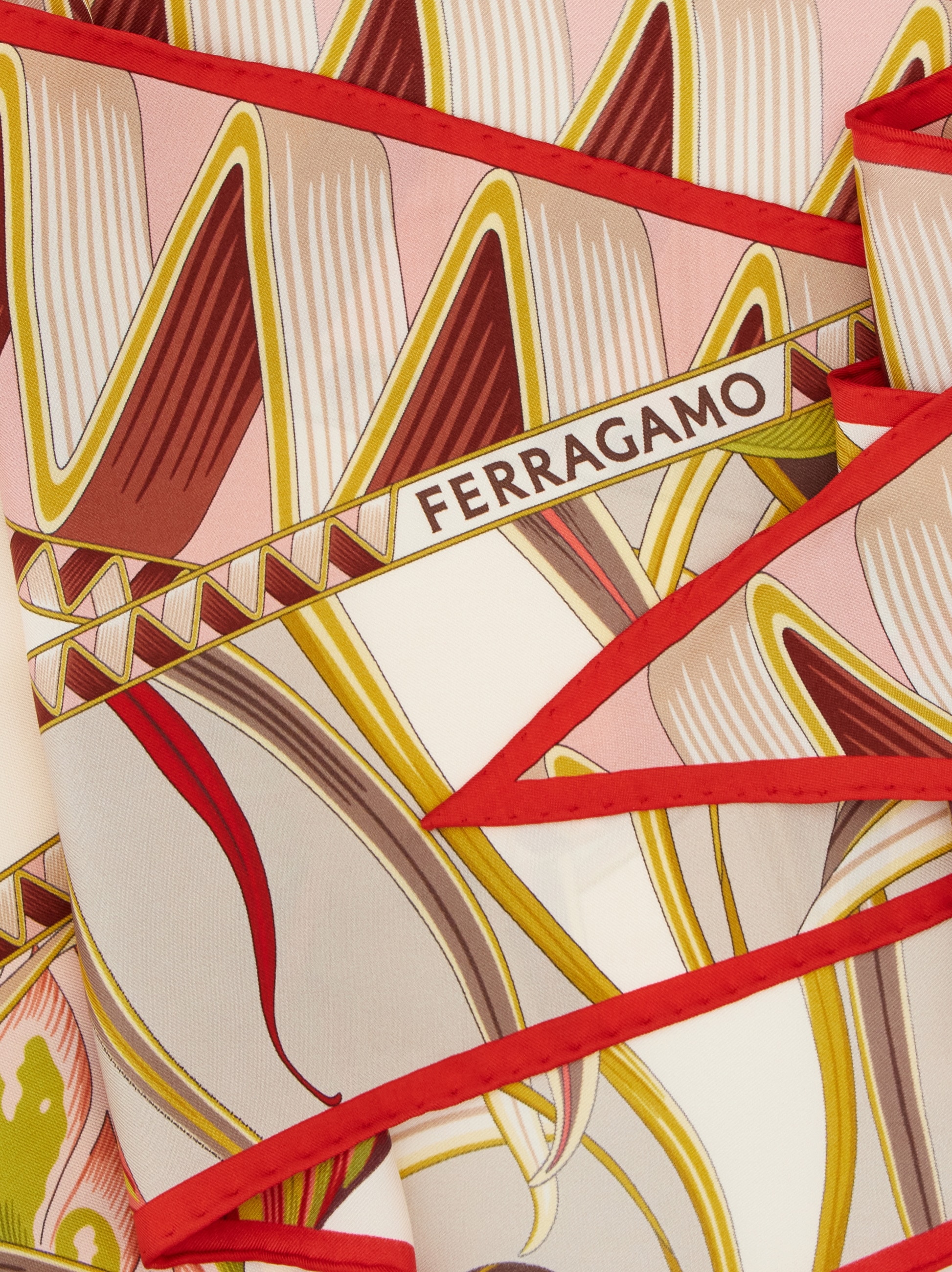 Flowers and Butterflies print diamond scarf - Women | Ferragamo
