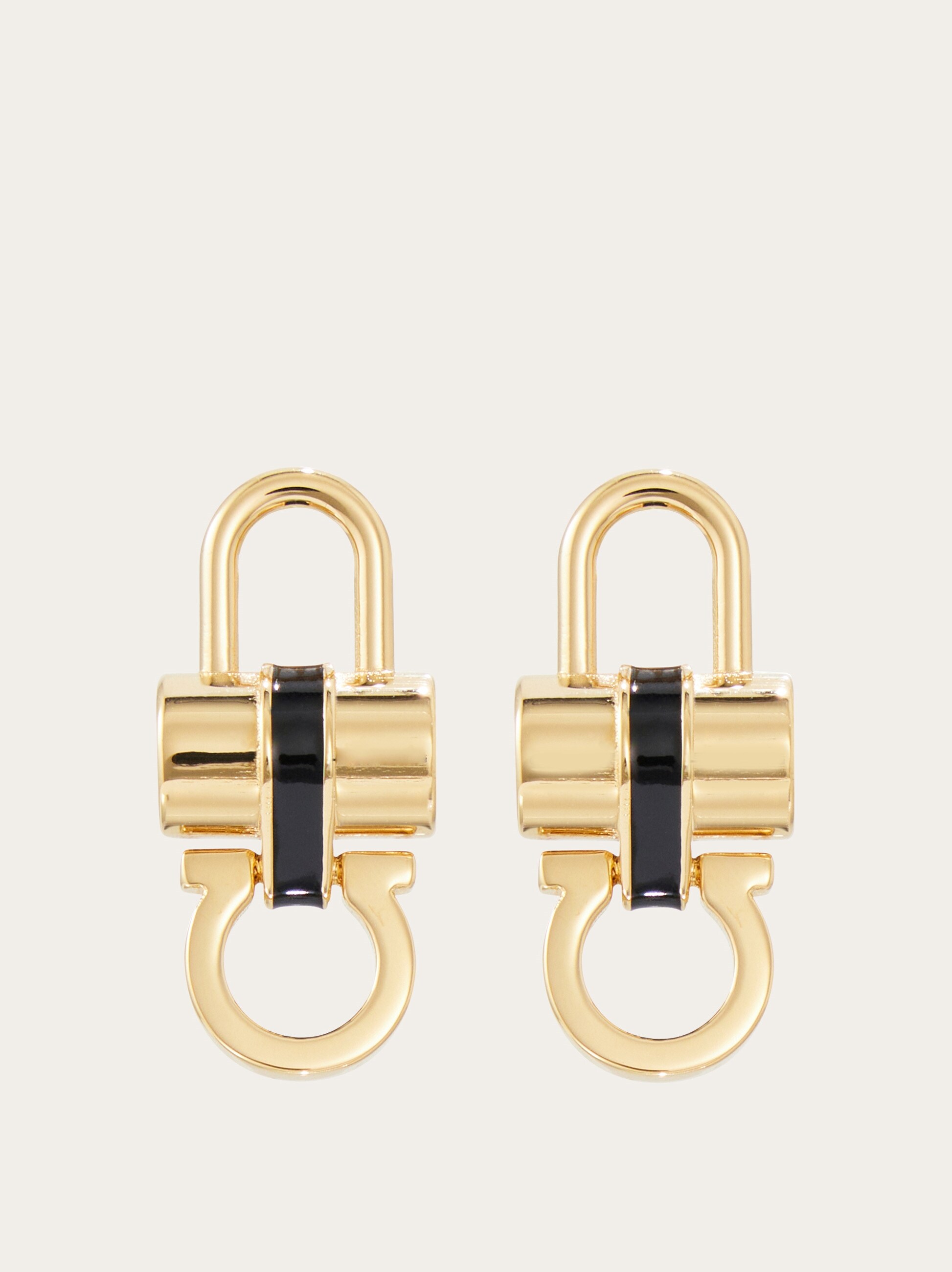 Padlock earrings with resin detail - Women | Ferragamo