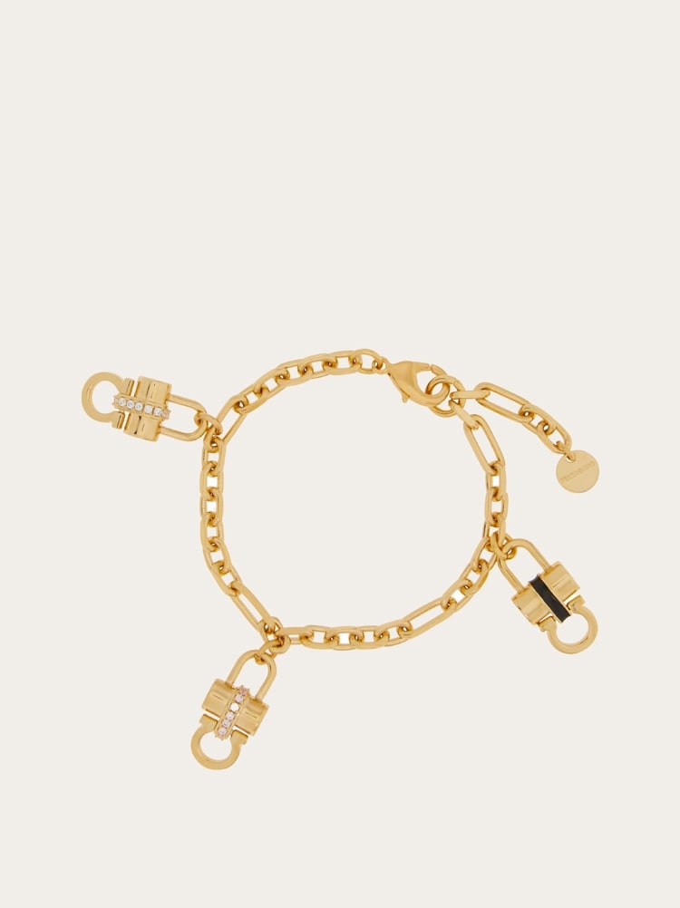 Padlock charm bracelet Gallery image 1