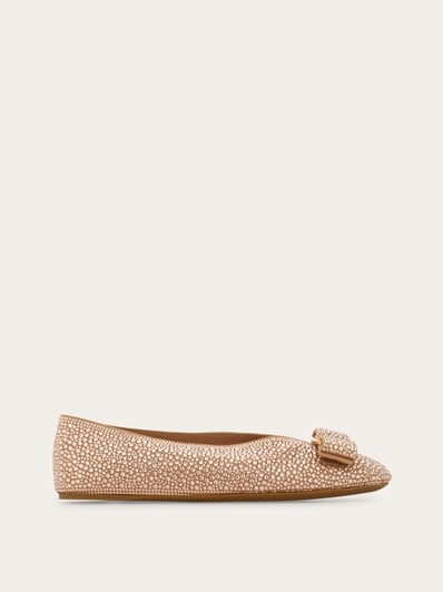 柚姫☆美品❤Ferragamo【フェラガモ】夏素材 フラットシューズ バレリーナシューズ - ウィメンズ | Ferragamo