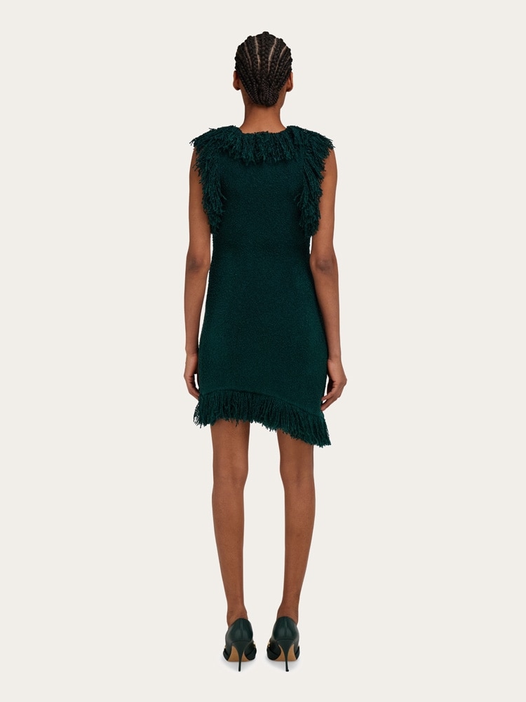 Mini dress with fringe detail Gallery image 4
