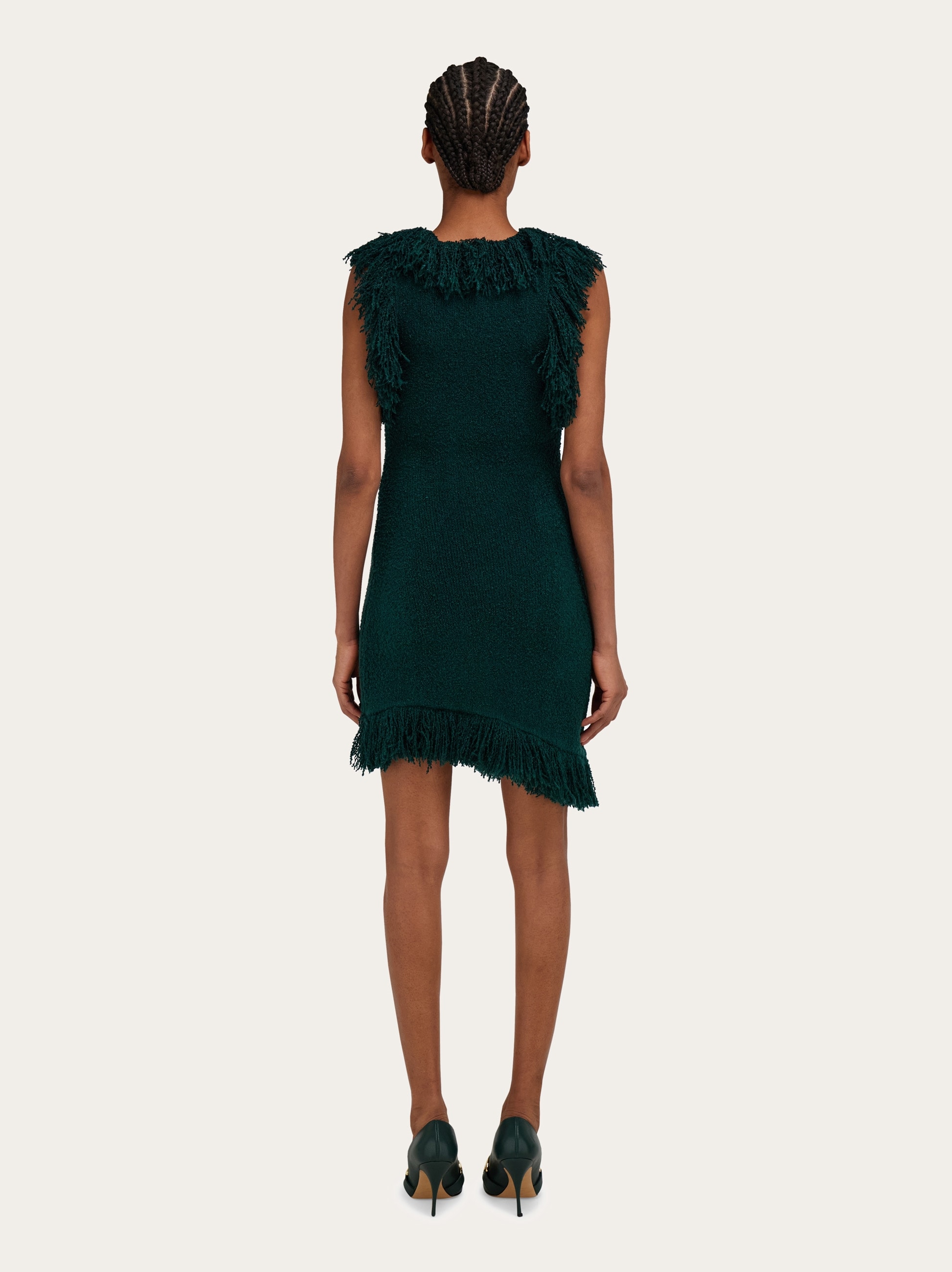 ワンピース Ferragamo Mini Dress With Frayed Edges black Mini dress with frayed edges - Women | Ferragamo