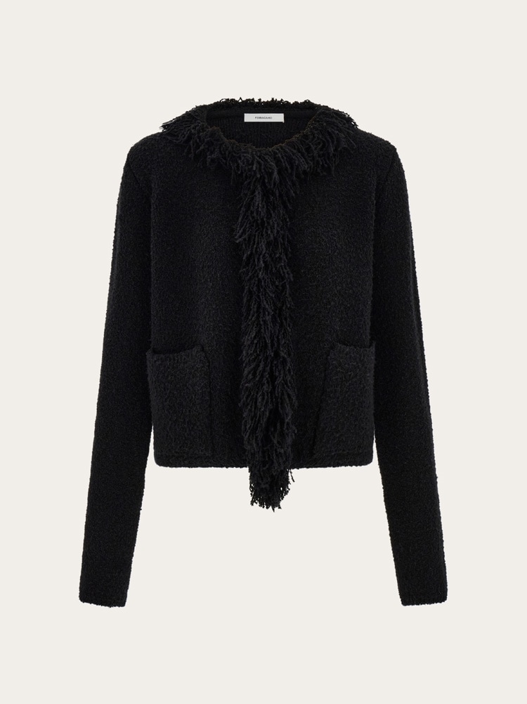 Cardigan with fringe detail Gallery image 1