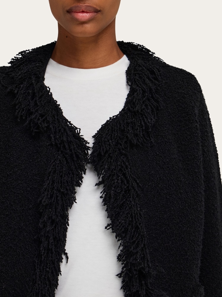 Cardigan with fringe detail Gallery image 4