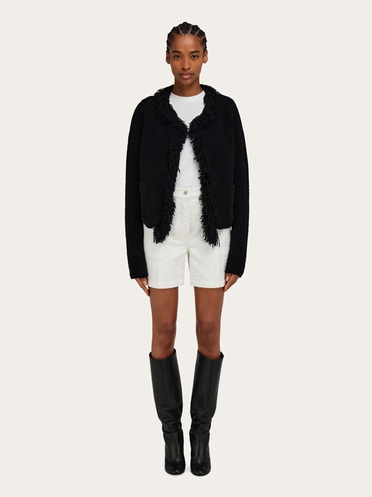 Cardigan with fringe detail Gallery image 6